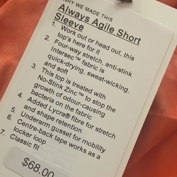🆕 LULULEMON  “Always Agile” SS Top Med - Picture 6 of 11